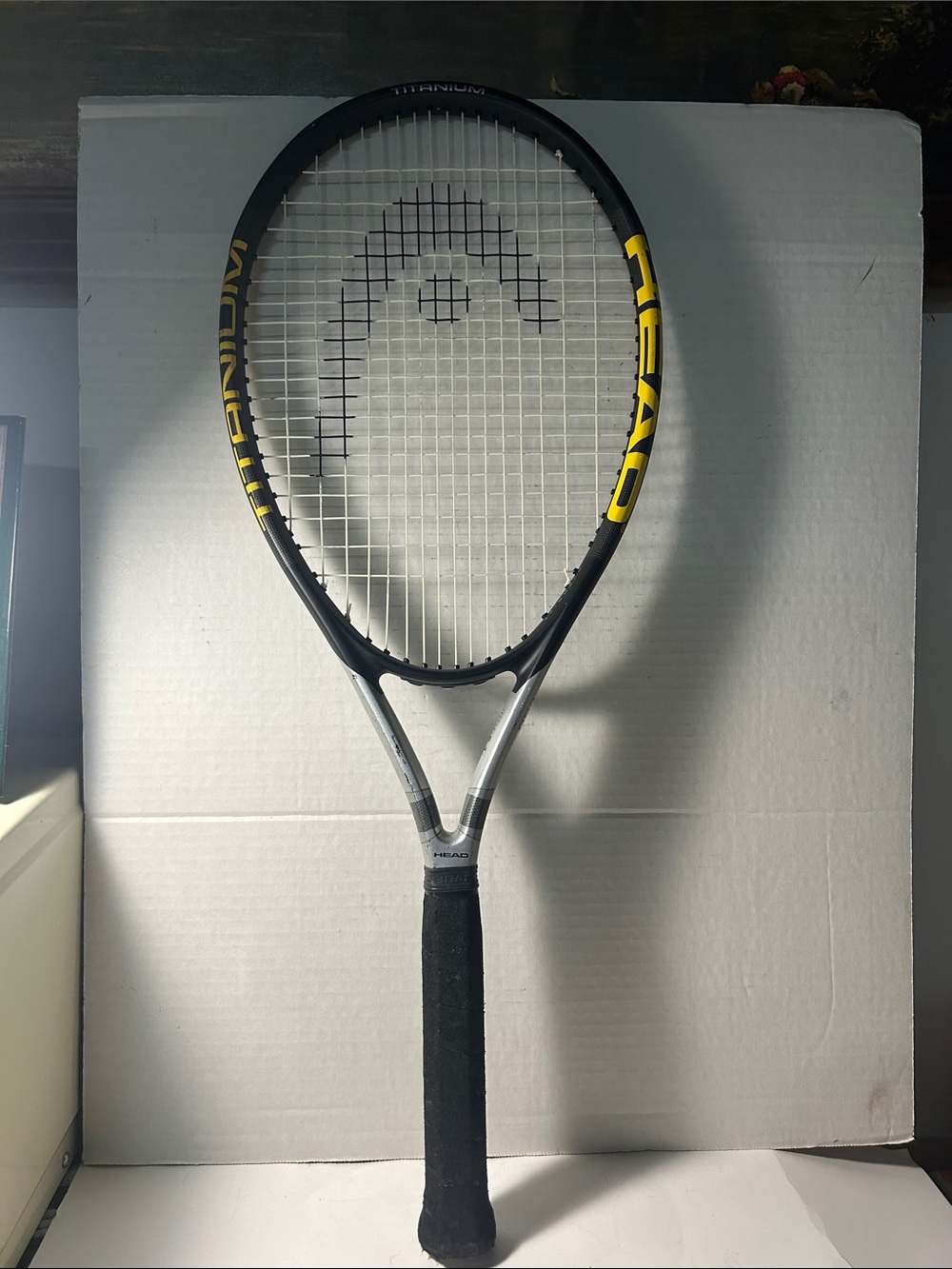 HEAD Black and Yellow Tennis Racket Wall Hook